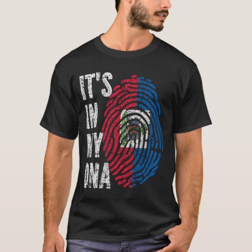 ITS IN MY DNA Haiti Flag Men Women Kids T_Shirt