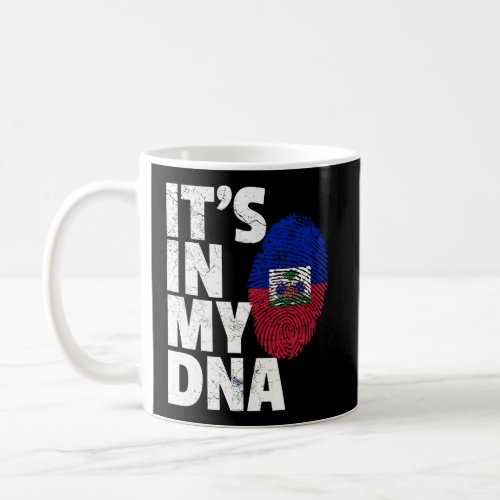 ItS In My Dna Haiti Haitian Flag Mens Mom Womens  Coffee Mug