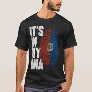 It's In My DNA Haitian Shirt Proud Gift Haiti Flag
