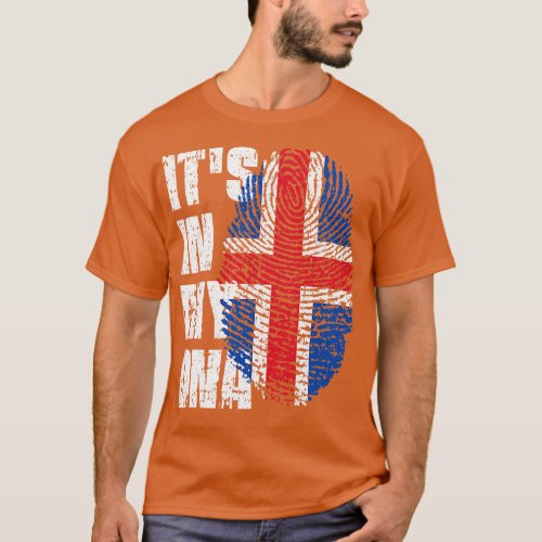 ITS IN MY DNA Iceland Flag Boy Girl Gift T_Shirt