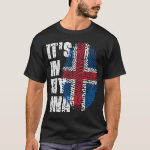IT'S IN MY DNA Iceland Flag Boy Girl Gift T-Shirt