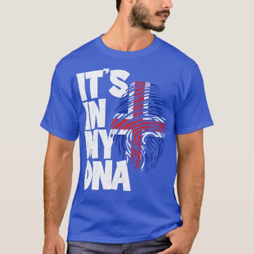 ITS IN MY DNA Iceland Flag Men Women Kids 1 T_Shirt