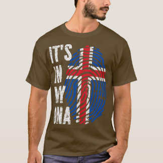 ITS IN MY DNA Iceland Flag Men Women Kids T-Shirt