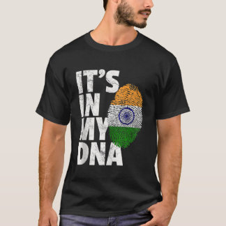 ITS IN MY DNA Indian India Flag Pride Men Women Gi T-Shirt