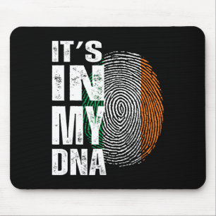 It's In My Dna Ireland Irish Flag Gifts Men Women Mouse Pad