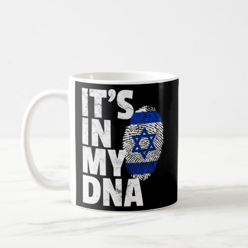 ItS In My Dna Israeli Israel Flag National Pride  Coffee Mug