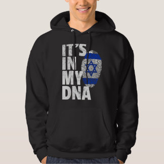 IT'S IN MY DNA Israeli Israel Flag National Pride Hoodie
