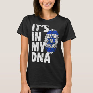 IT'S IN MY DNA Israeli Israel Flag National Pride T-Shirt