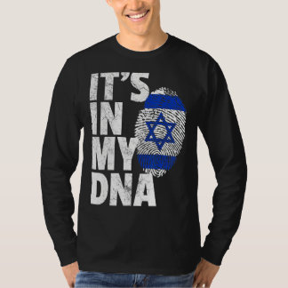 IT'S IN MY DNA Israeli Israel Flag National Pride T-Shirt