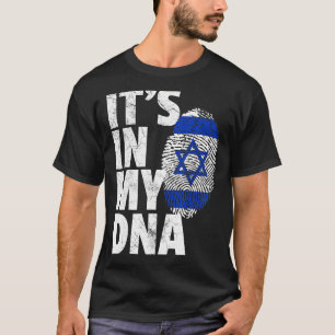 IT'S IN MY DNA Israeli Israel Flag National Pride T-Shirt