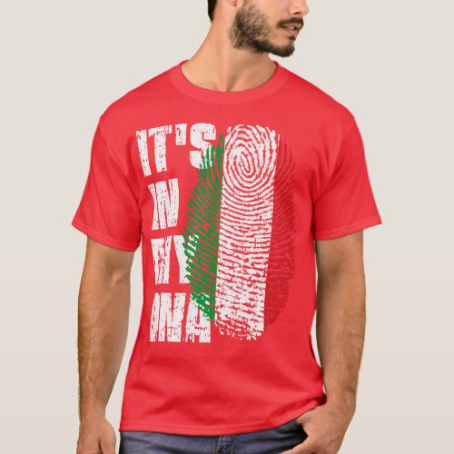 ITS IN MY DNA Italy Flag Boy Girl Gift T_Shirt