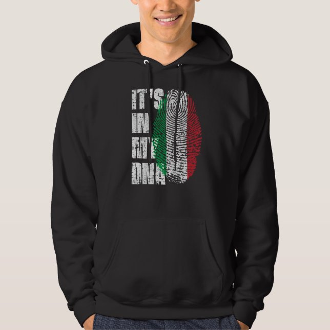It's In My Dna Italy Flag Italian Hoodie (Front)