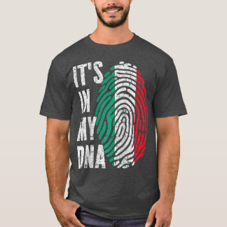 IT'S IN MY DNA Italy Flag Italian Raglan Baseball T-Shirt