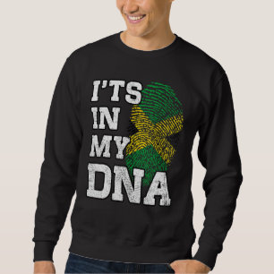 It's In My DNA Jamaican Fingerprint Proud Jamaica Sweatshirt