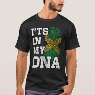 It's In My DNA Jamaican Fingerprint Proud Jamaica T-Shirt