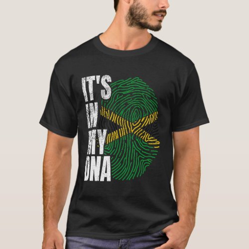 ItS In My Dna Jamaican Flag Jamaica T_Shirt