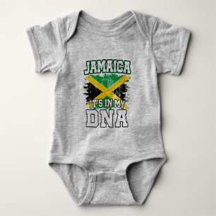 It's In My DNA Jamaican Pride Jamaica Flag Lover Baby Bodysuit