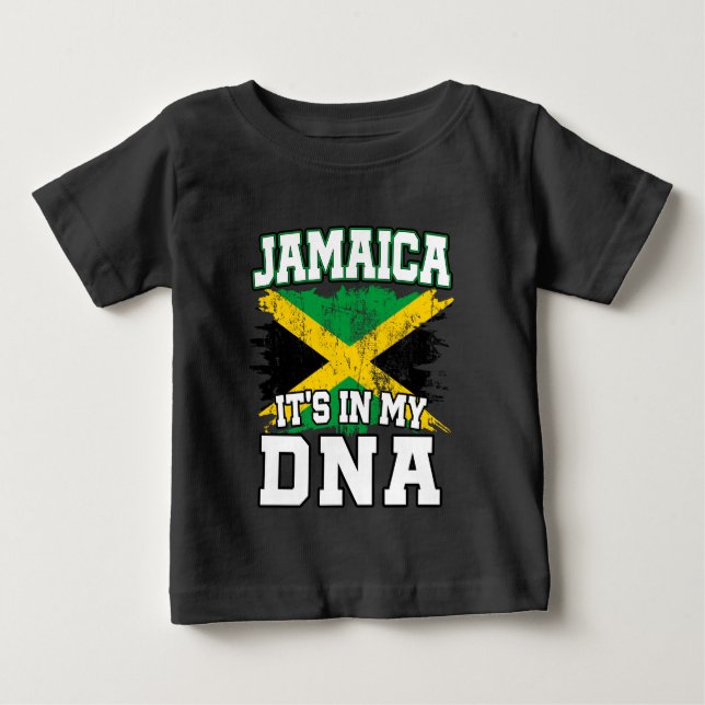 It's In My DNA Jamaican Pride Jamaica Flag Lover Baby T-Shirt (Front)