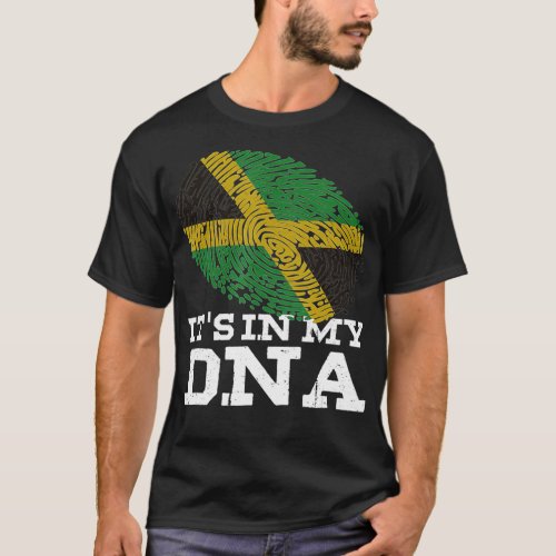 Its In My DNA Jamaican  Pride Jamaica Flag Lover G T_Shirt