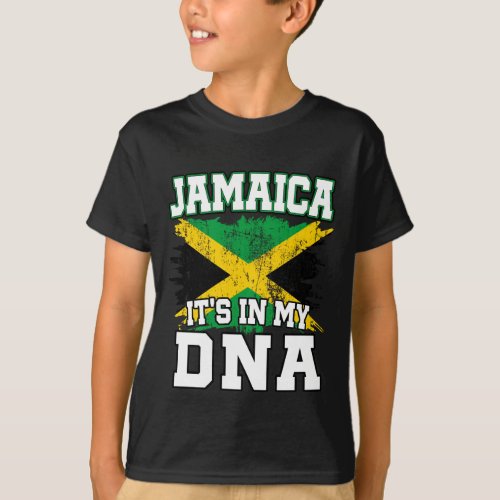 Its In My DNA Jamaican Pride Jamaica Flag Lover T_Shirt