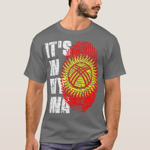 ITS IN MY DNA Kyrgyzstan Flag Boy Girl Gift T_Shirt