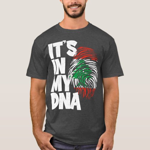 ITS IN MY DNA Lebanon Flag Men Women Kids 1 T_Shirt