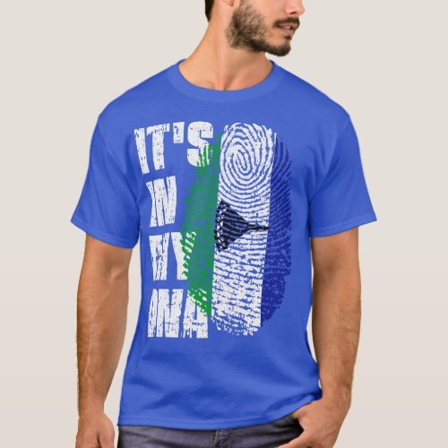 ITS IN MY DNA Lesotho Flag Boy Girl Gift T_Shirt