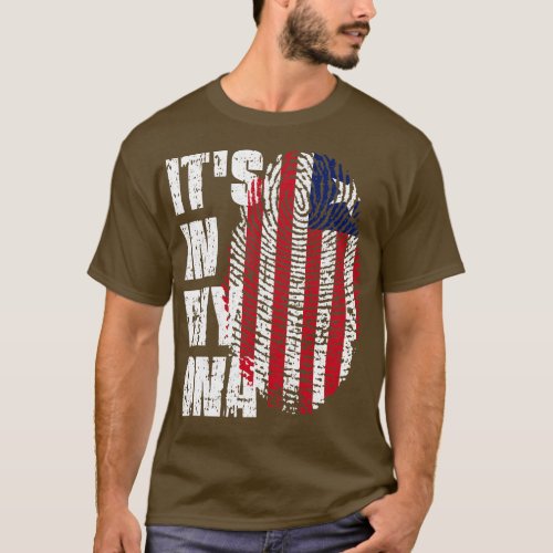 ITS IN MY DNA Liberia Flag Boy Girl Gift T_Shirt