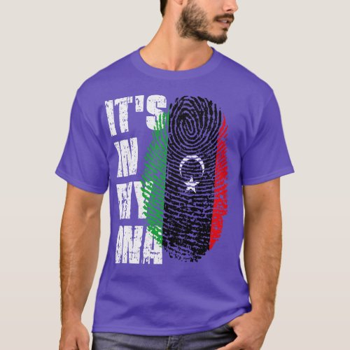 ITS IN MY DNA Libya Flag Boy Girl Gift T_Shirt