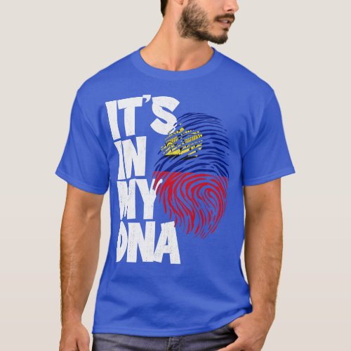 ITS IN MY DNA Liechtenstein Flag Men Women Kids 1 T_Shirt