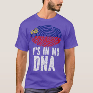 ITS IN MY DNA Liechtenstein Flag T-Shirt