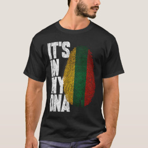 It's In My DNA Lithuanian Shirt Proud Hispanic