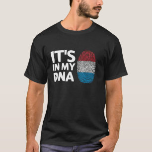 It's In My DNA Luxembourg Flag Fingerprint Luxembo T-Shirt