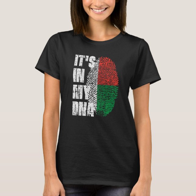 It's In My Dna Madagascar Flag Malagasy T-Shirt (Front)