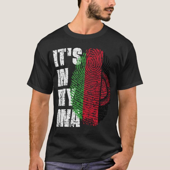 IT'S IN MY DNA Malawi Flag Malawian  T-Shirt (Front)
