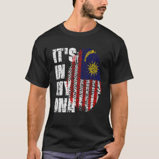 IT's IN MY DNA Malaysia Flag Malaysian T-Shirt