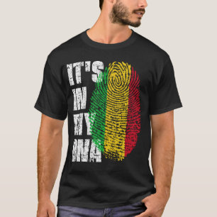 IT'S IN MY DNA Mali Flag Boy Girl Gift T-Shirt