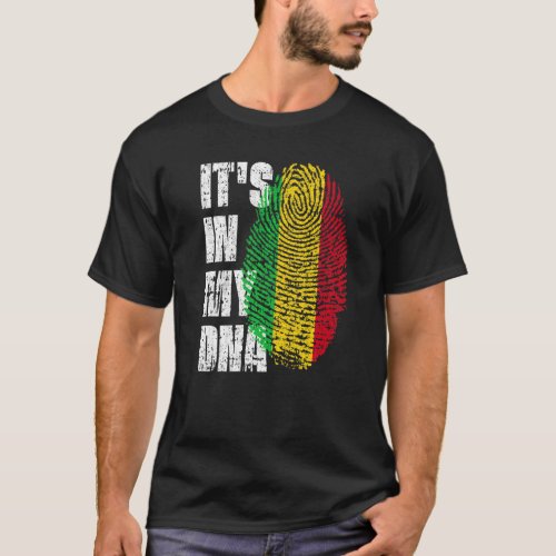Its In My Dna Mali Flag Malian T_Shirt