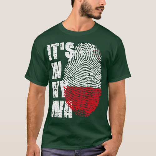 ITS IN MY DNA Malta Flag Boy Girl Gift T_Shirt