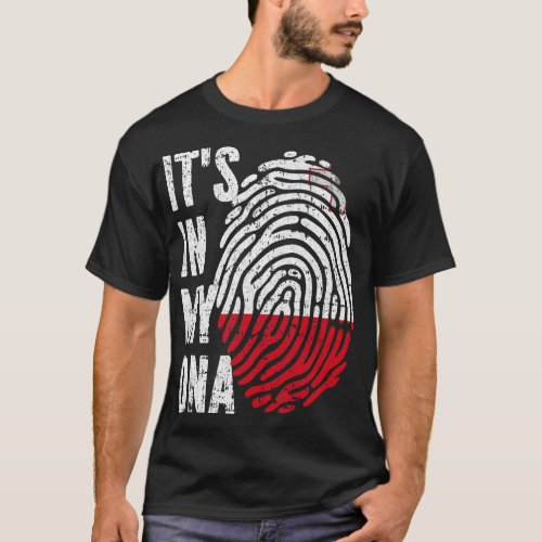 ITS IN MY DNA Malta Flag Men Women Kids T_Shirt