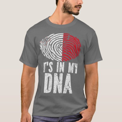 ITS IN MY DNA Malta Flag T_Shirt