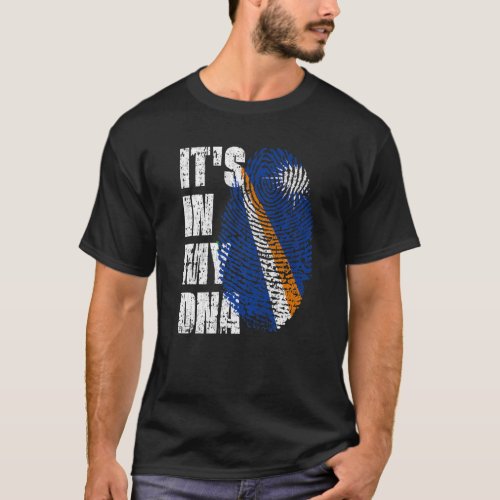 Its In My Dna Marshall Islands Flag Marshallese T_Shirt