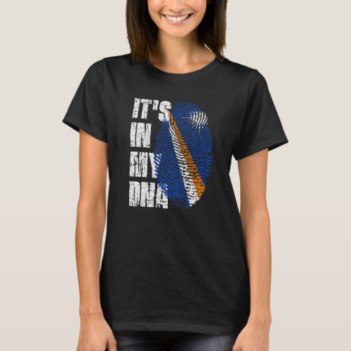 Its In My Dna Marshall Islands Flag Marshallese T_Shirt