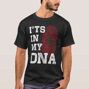 It's In My DNA Moroccan Fingerprint Proud Morocco  T-Shirt
