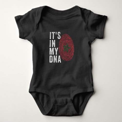 Its In My DNA _ Morocco Flag Baby Bodysuit