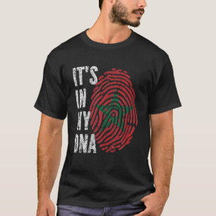 IT's IN MY DNA Morocco Flag Funny Moroccan T-Shirt