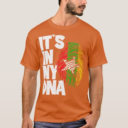 ITS IN MY DNA Myanmar Flag Men Women Kids T_Shirt