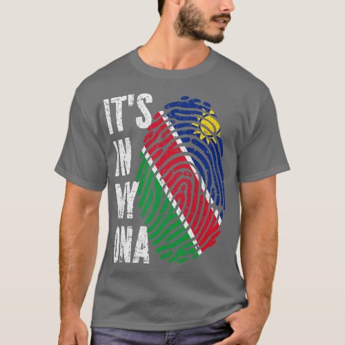 ITS IN MY DNA Namibia Flag Men Women Kids T_Shirt