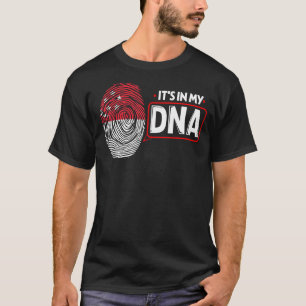Its In My DNA National Flag Singaporean Patriotic T-Shirt