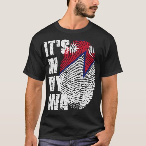 ITS IN MY DNA Nepal Flag Boy Girl Gift T_Shirt